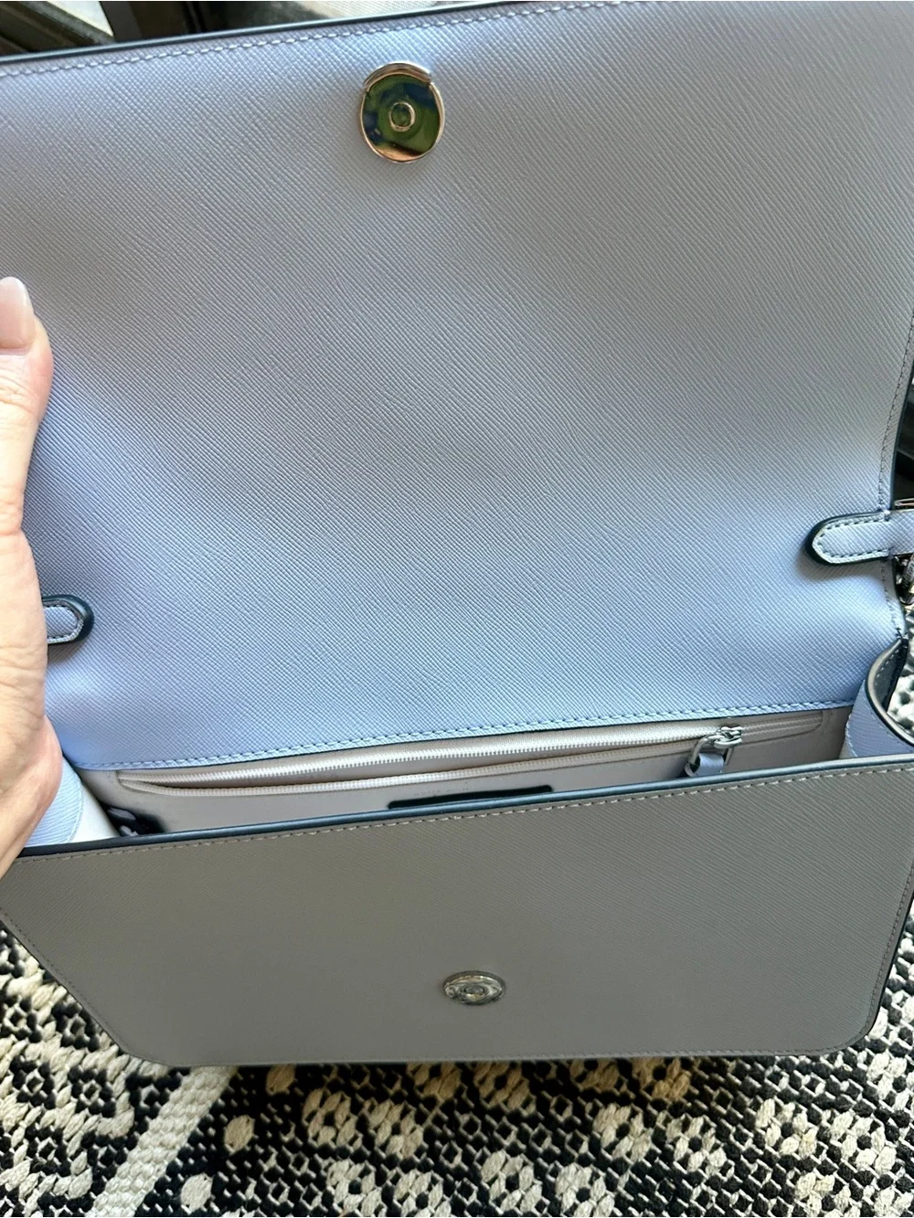 Kate Spade Madison Colorblock Convertible Crossbody in Evening Blue Iris